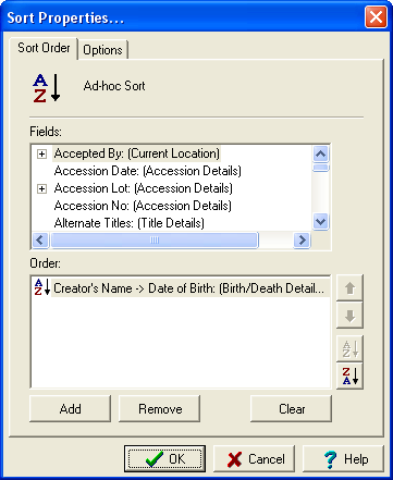 Sort Properties